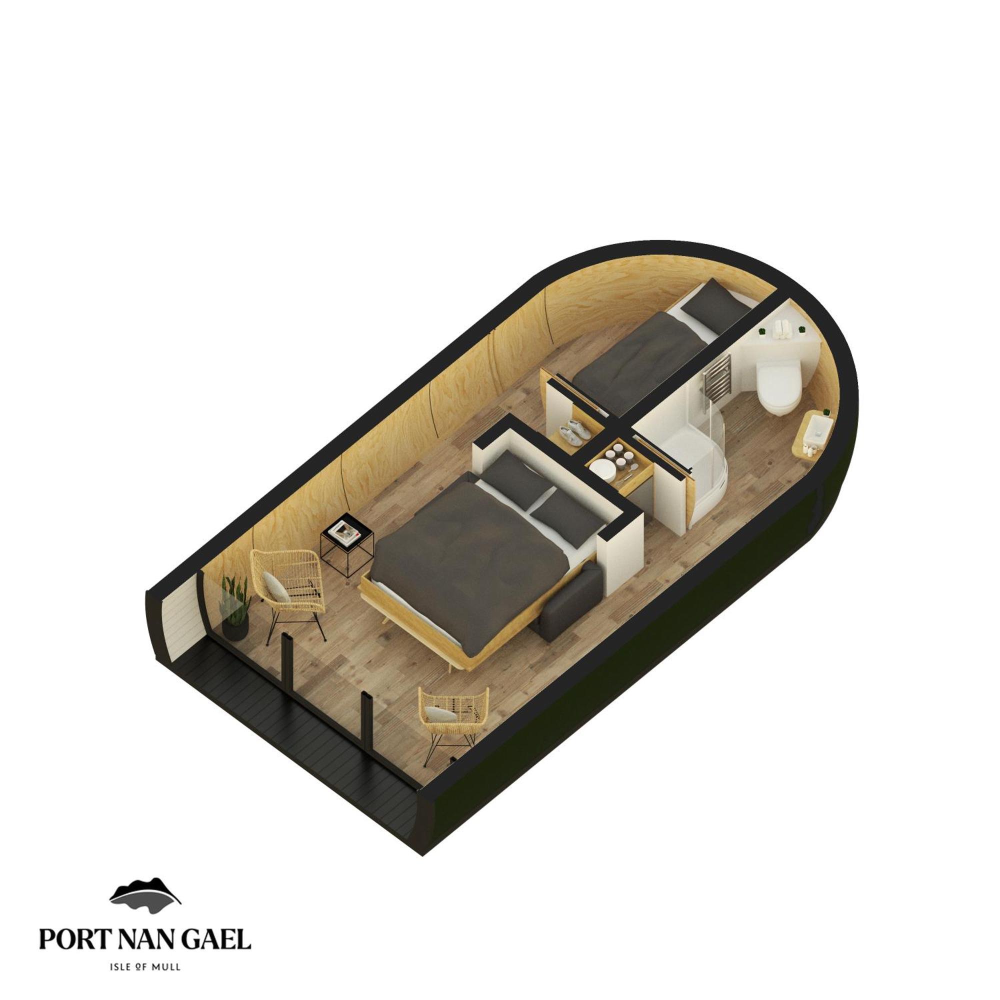 Port Nan Gael Pods Villa Pennyghael Exterior photo